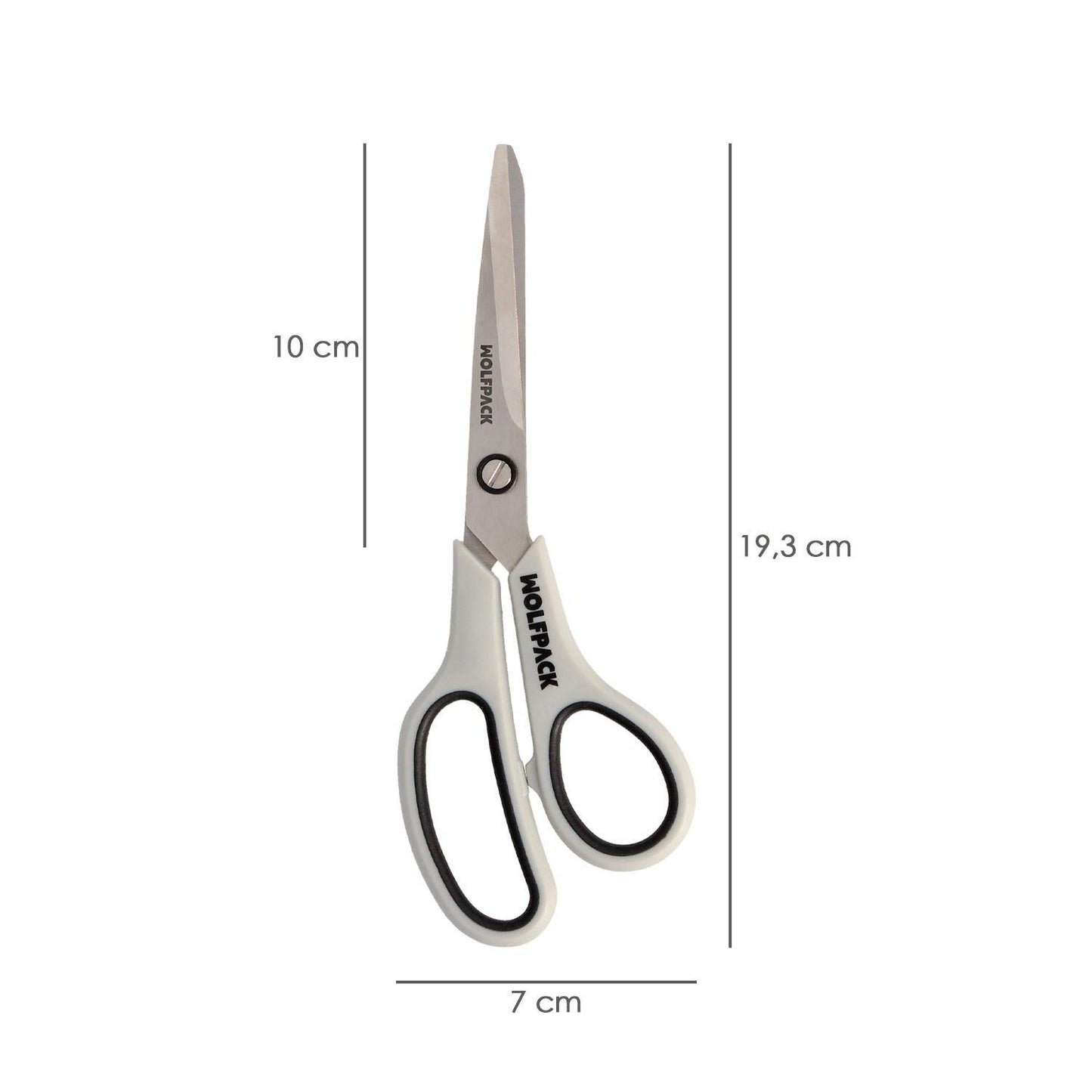 Tijeras Multiuso Acero Inoxidable 7,5 / 180 Mm. Hojas Acero Inoxidable, Mango Comodo Y Suave_1