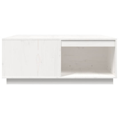 Mesa De Centro Madera Maciza De Pino Blanco 100x101x40,5 Cm_4