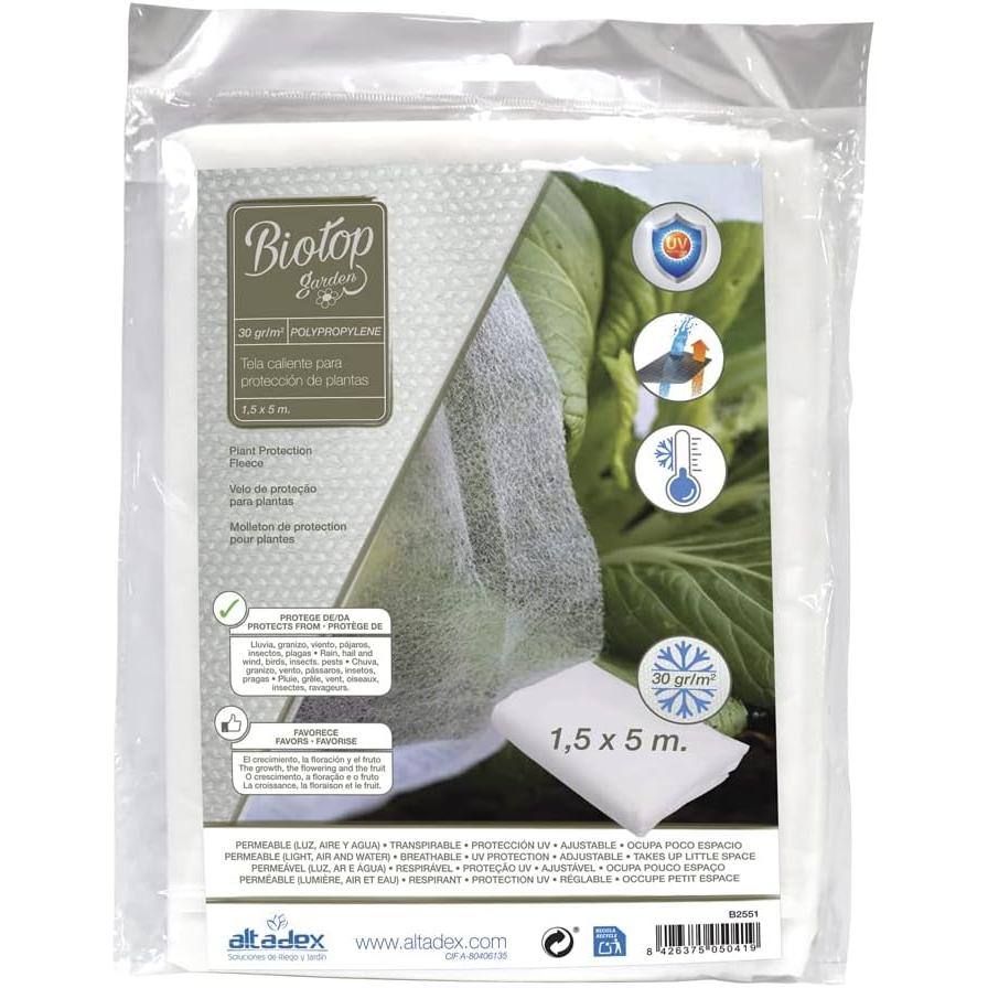 Tecido de proteção contra congelação Biotop 1,5 x 5 m