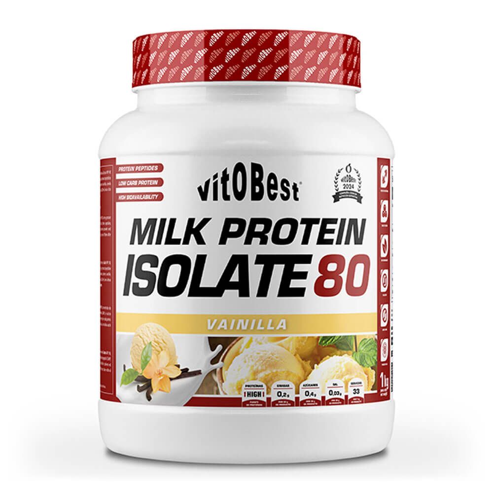 Milk Protein Isolate 80 - 1kg - Vainilla - Proteína De Aislado De Suero Isolate - Vitobest_0