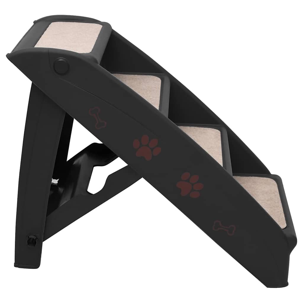 Escalera Plegable Para Perros Negro 62x40x49,5 Cm_3