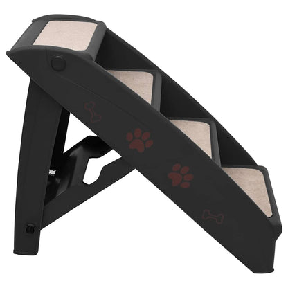Escalera Plegable Para Perros Negro 62x40x49,5 Cm_3