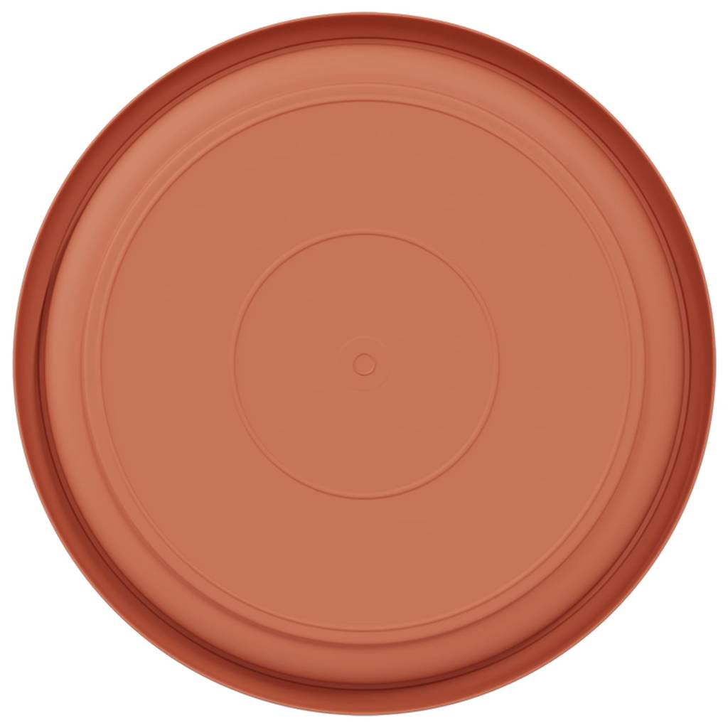 Bandeja Redonda Para Flores 24 Uds. Rojo Ladrillo Ø 19 X 2 Cm_5