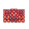 Vidaxl Lote de bolas de Natal 100 unidades Vermelho 3/4/6 Cm