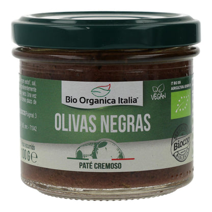 Paté de azeitona preta biológica de Itália 100g