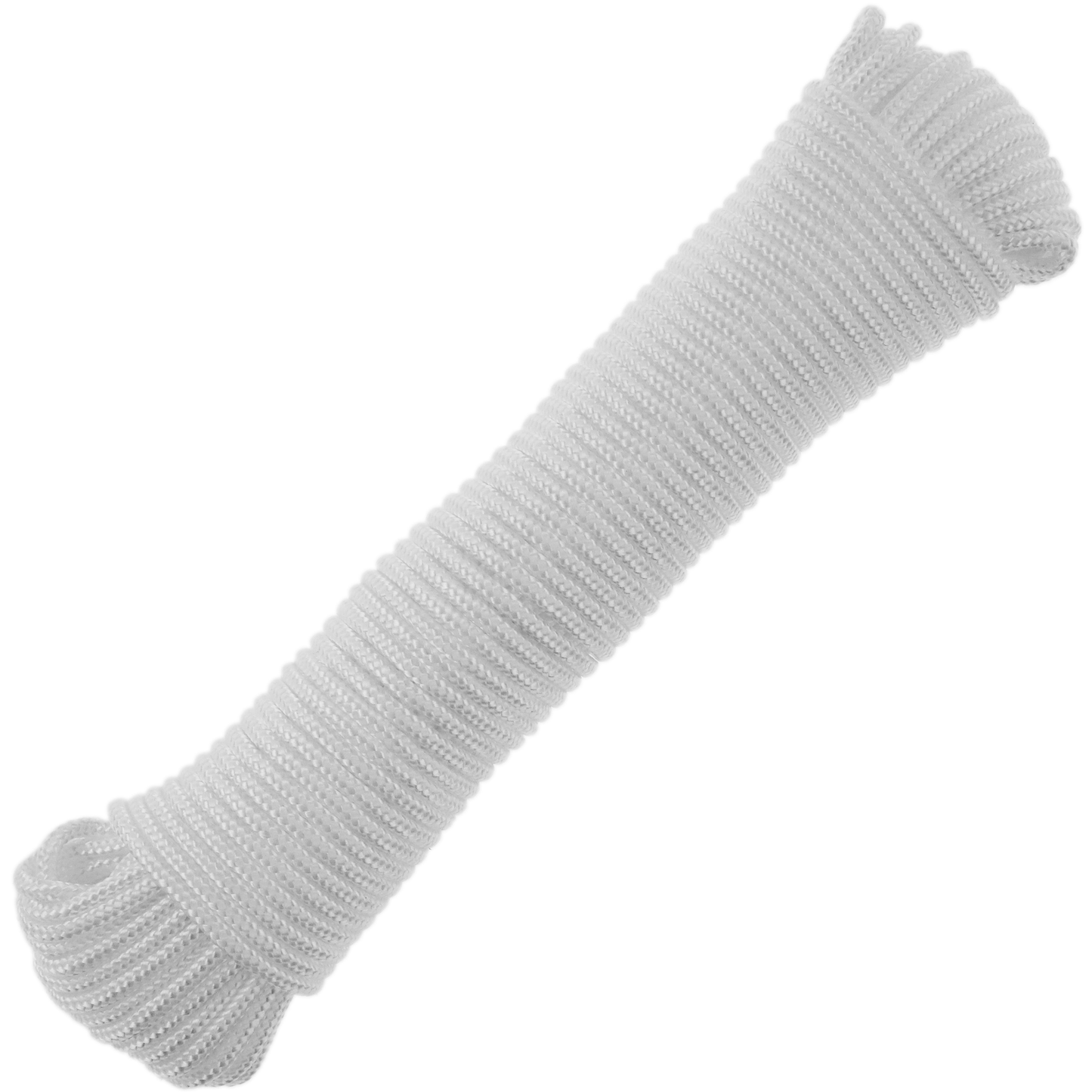 Cuerda Trenzada De Nailon 10 M X 3 Mm Blanca_0