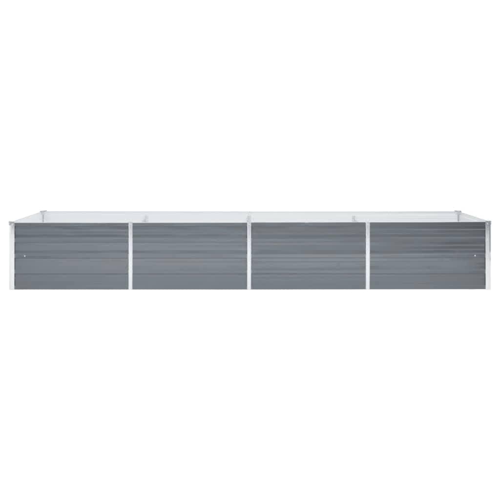 Arriate De Jardín De Acero Galvanizado Gris 320x80x45 Cm_2