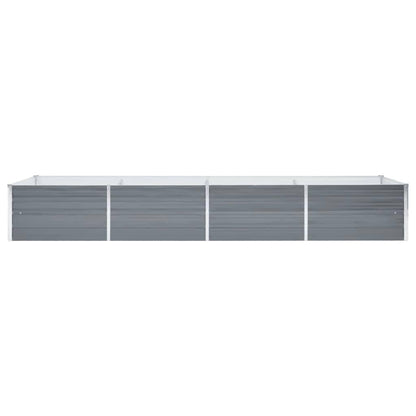 Arriate De Jardín De Acero Galvanizado Gris 320x80x45 Cm_2