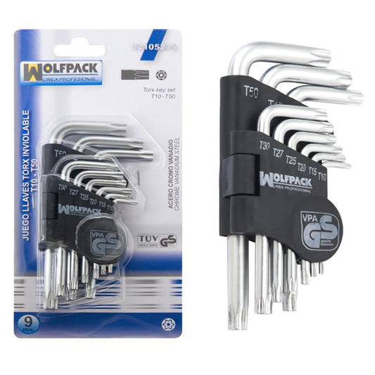 Juego Llaves Torx L 9 Piezas Inviolable