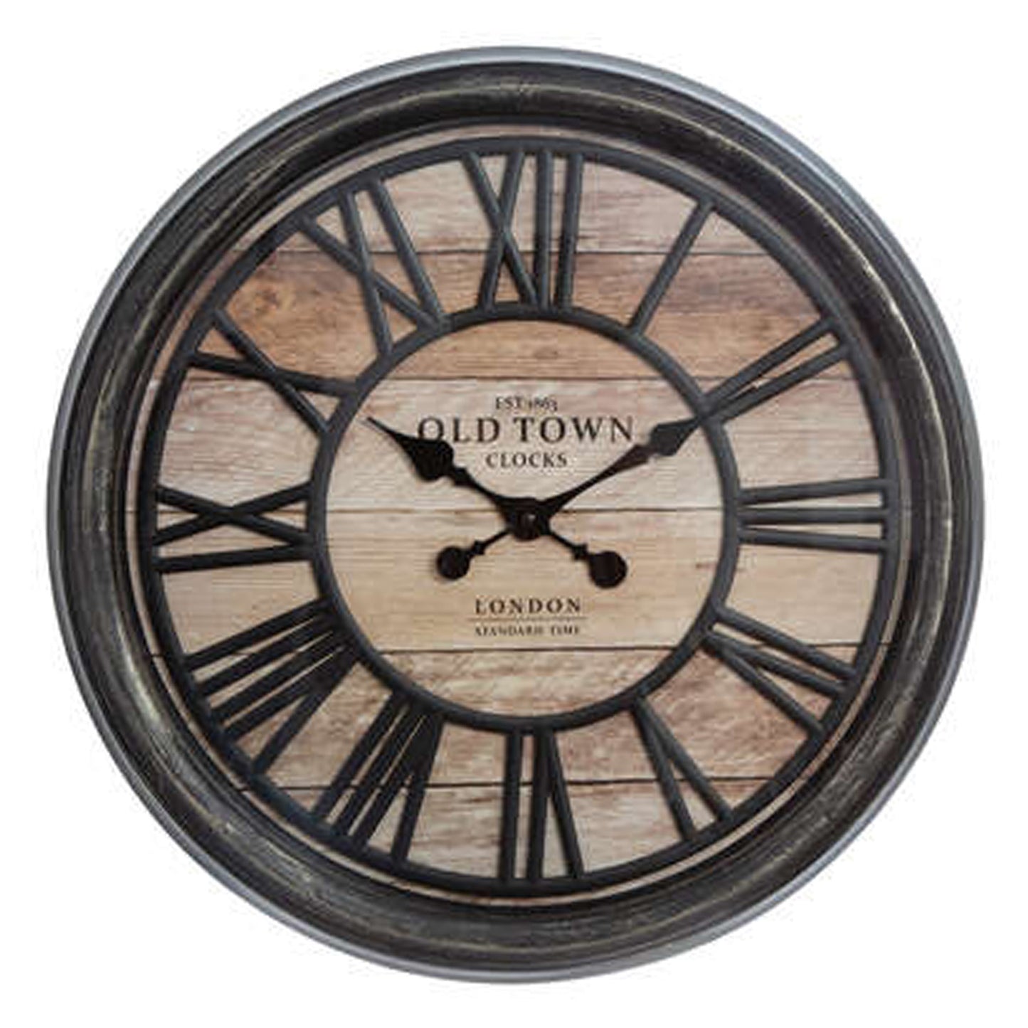 Wellhome Reloj Decorativo Relieve Plástico Ø49x5cm_0