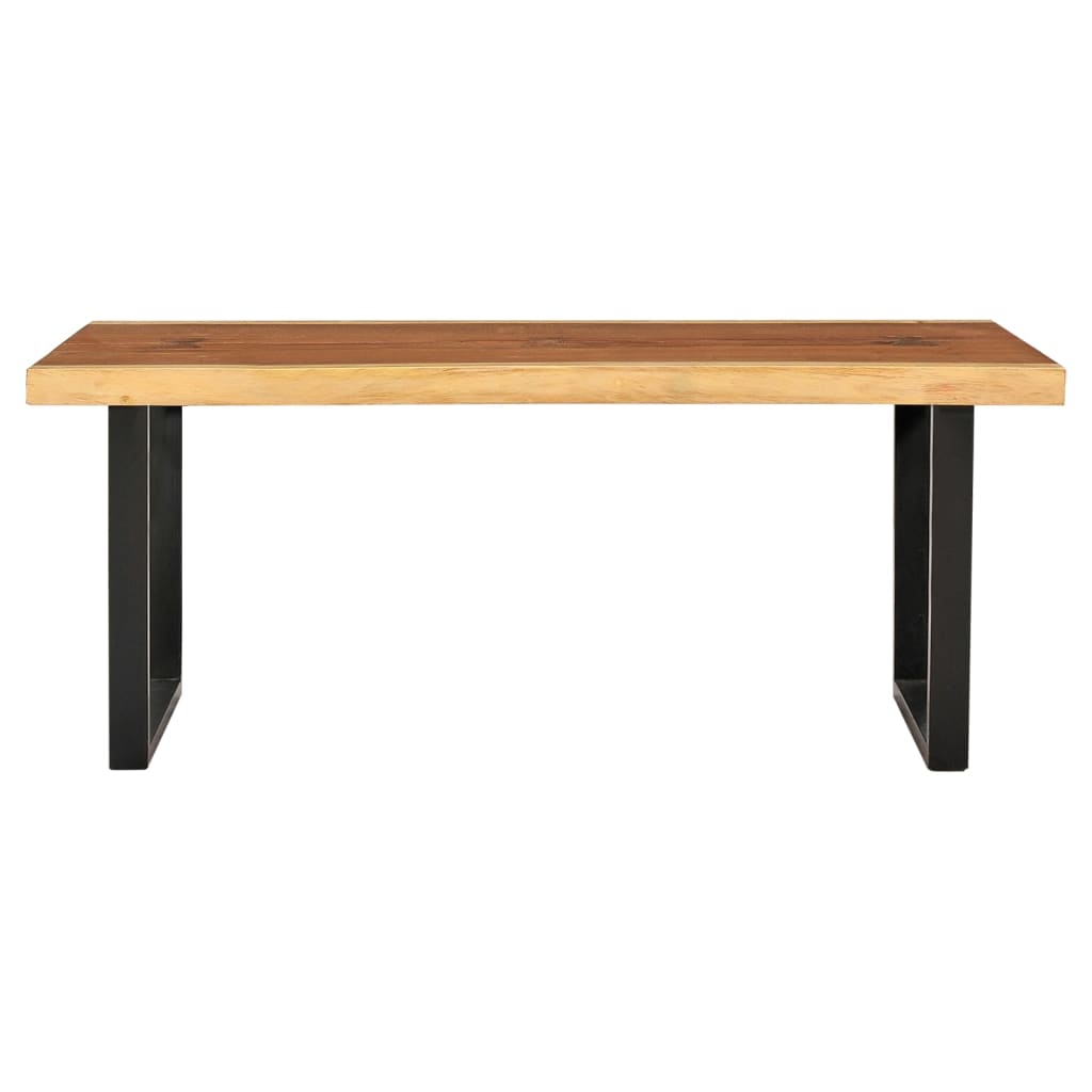 Mesa De Centro De Madera Maciza De Suar 102x54x41 Cm_0