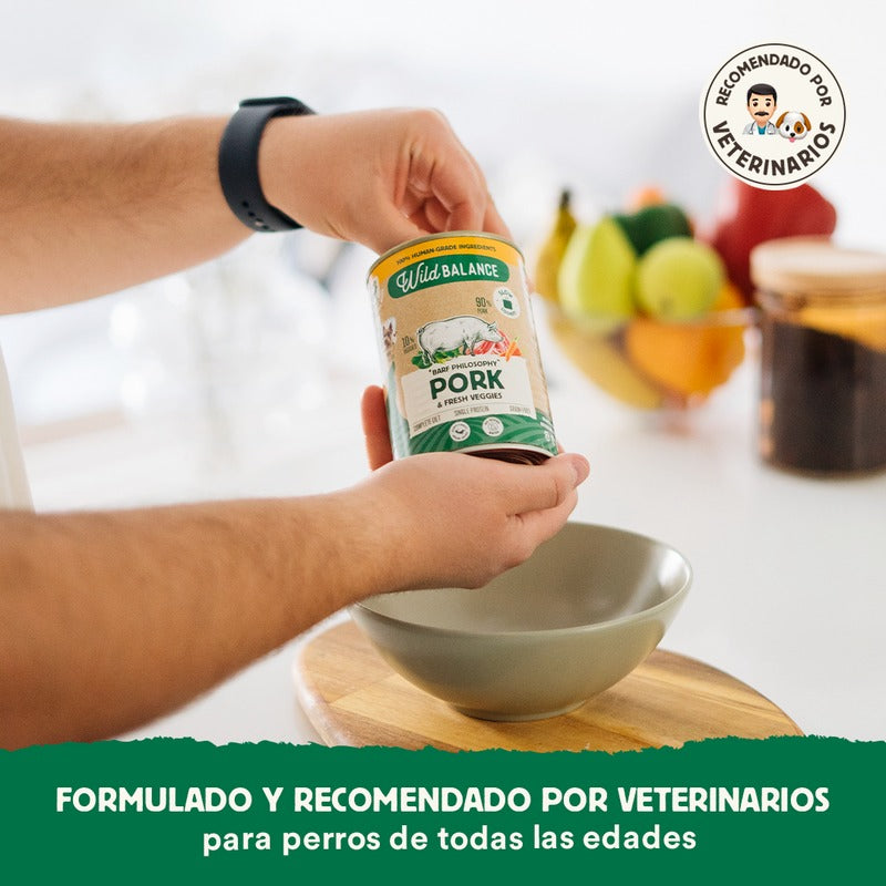 Wild Balance Pork and Vegetable BARF Lata para Cães 400g