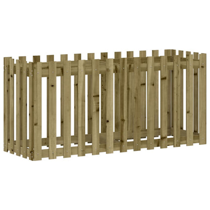 Arriate Elevado Jardín Valla Madera Impregnada Pino 150x50x70cm_3