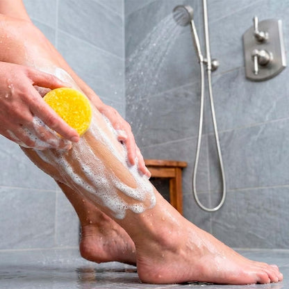 6 Esponjas Jabonosas Varios Usos. Aroma Piña. Ideal Para Viaje O Gym. Apta Todo Tipo De Piel. Con Aceite De Argán_3