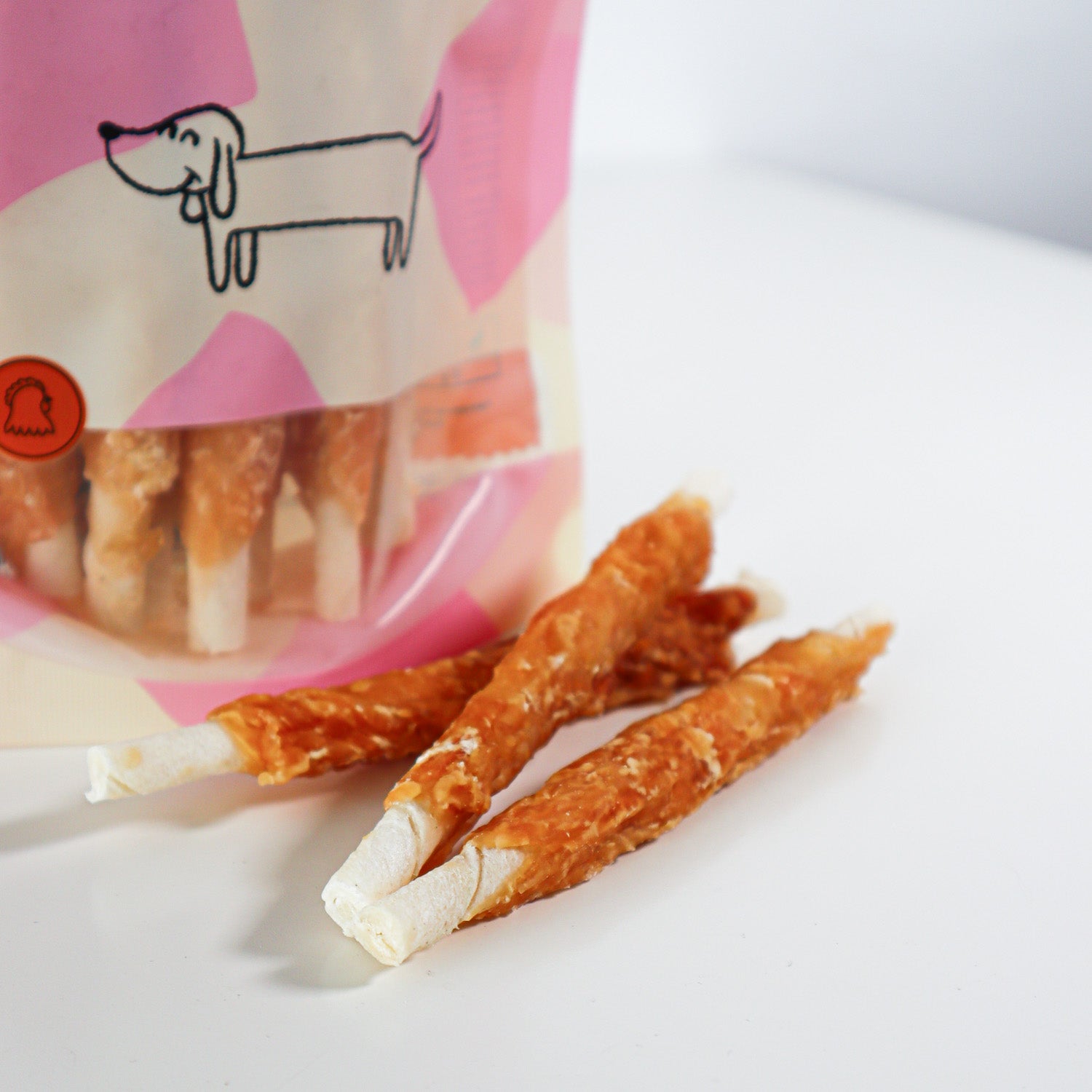 Snack Para Perro En Stick Vacuno Con Pollo Desecado Wuapu 500gr_1