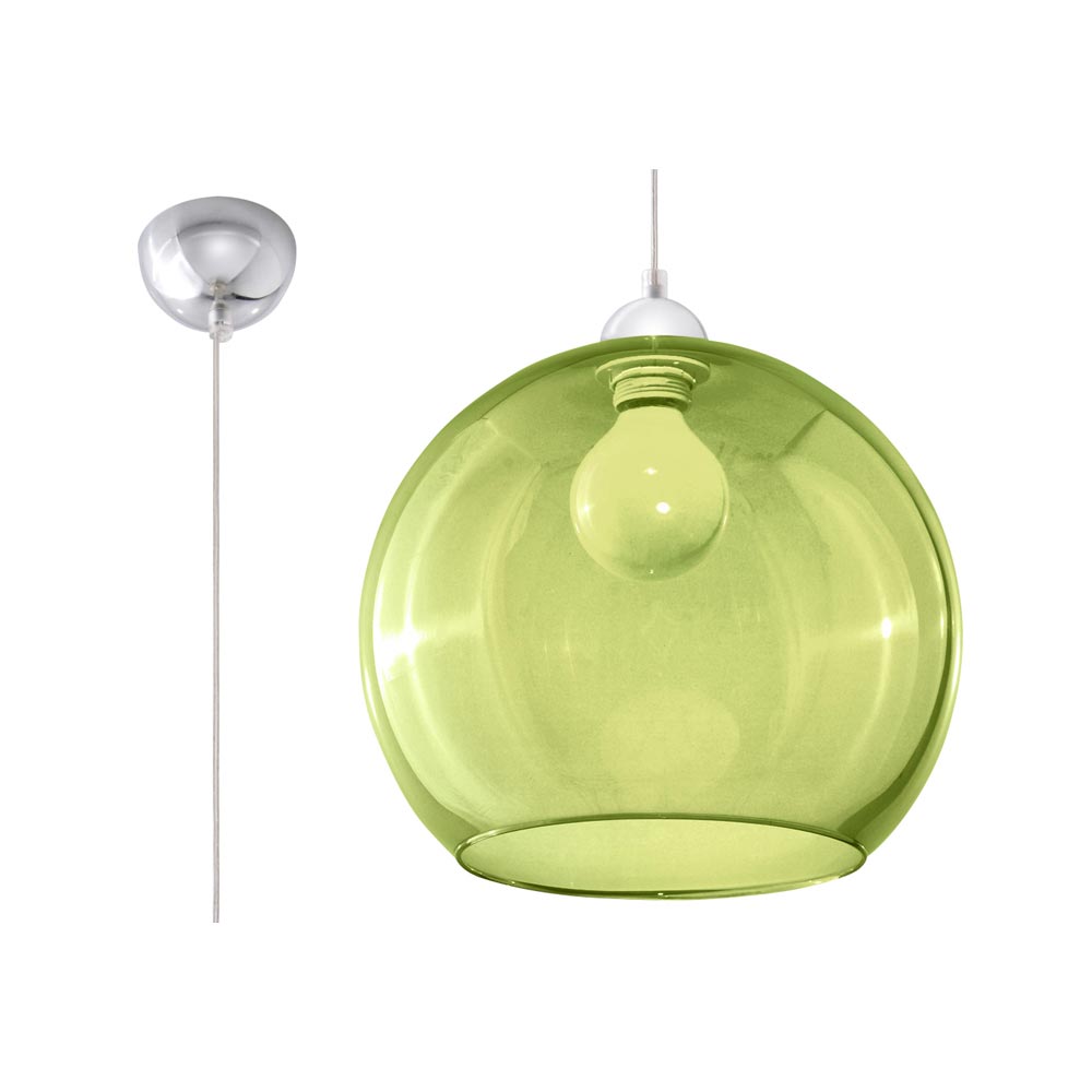 Lámpara Colgante Ball Verde, E27_1