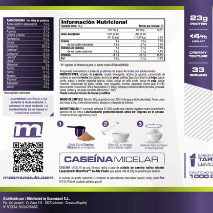 Caseína Micelar Nativa Micelpure™ - 1kg - Pastel De Limón - Ayuda A Mantener La Masa Muscula - Masmusculo_4