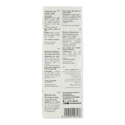 Pack de 6 Bebidas de Coco e Aveia Amandín 1 L