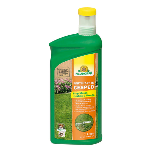 Fertilizante Neudorff Stop Weeds and Moss para Relvados 1 L