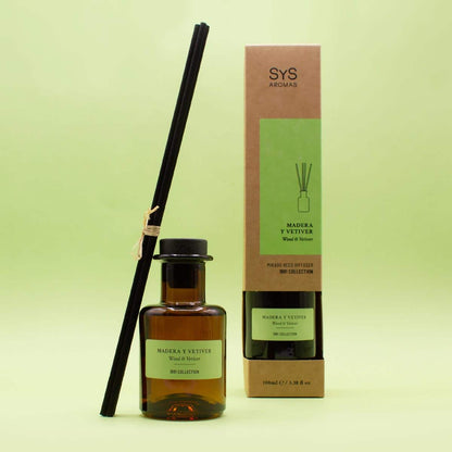 Ambientador Mikado Madera y Vetiver 1991 100 ml | Difusor de Varillas | Fragancia Amaderada y Elegante | Hogar_1