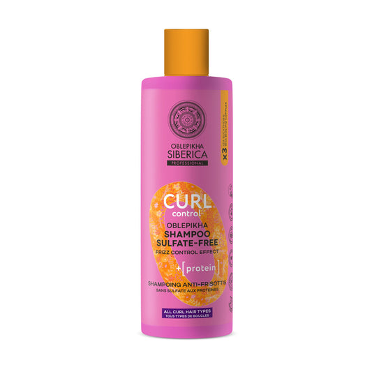 Champô sem sulfatos com proteínas "CURL CONTROL", Natura siberica, 400 ml