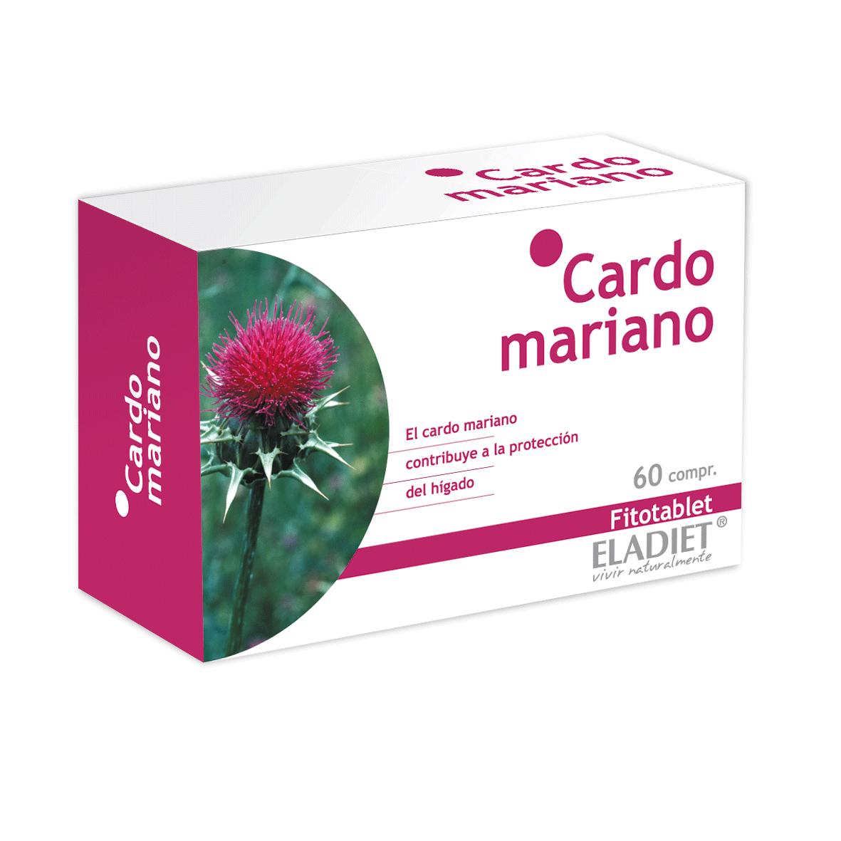 Suplemento alimentar de cardo mariano Eladiet 60 comprimidos 330 mg