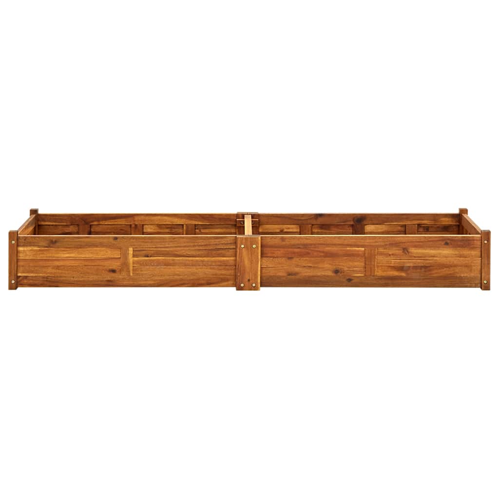 Arriate De Madera De Acacia 200x50x25 Cm_3