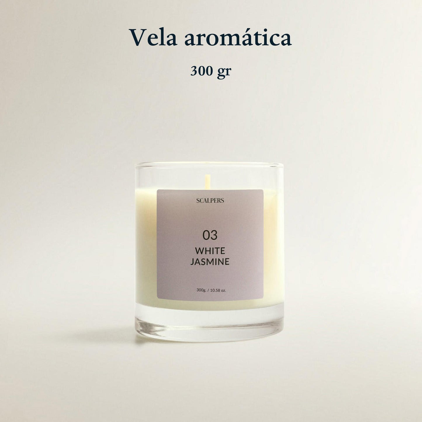 Vela Aromática 300gr Jazmín Blanco Scalpers_1