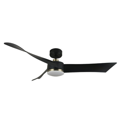 Ventilador Dc Tempel 26w Negro/cuero 3 Aspas 132d 6vel. 3000k, 4000k, 6500k 2950lm C/remoto, Memoria Y Temporizador_1
