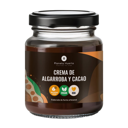 Creme de alfarroba e cacau sem açúcar ECO Planeta Huerto 230 gr