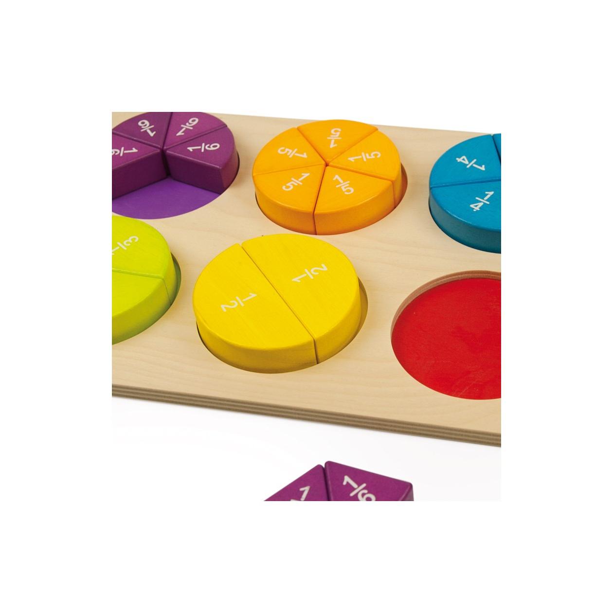 Puzzle de aprendizagem de frações Andreu Toys