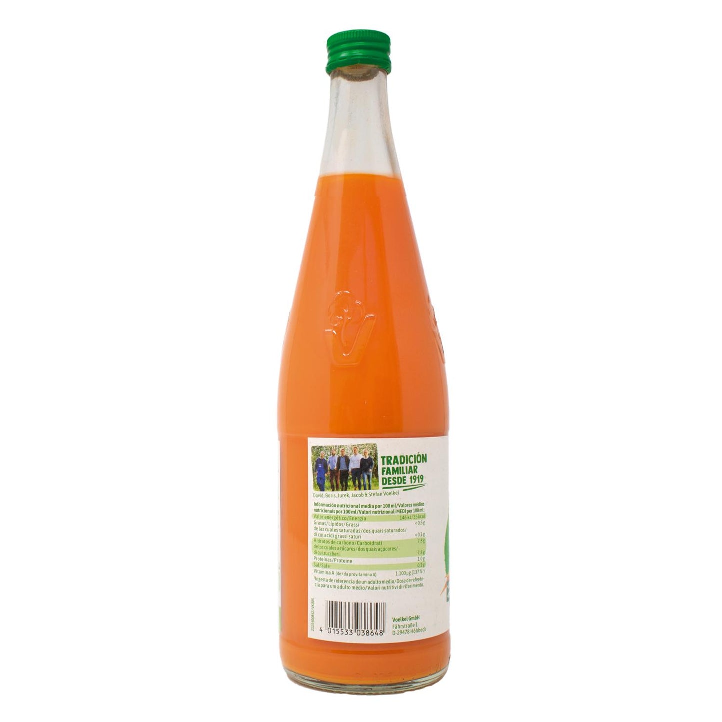 Sumo de cenoura lactofermentado Voelkel 700ml