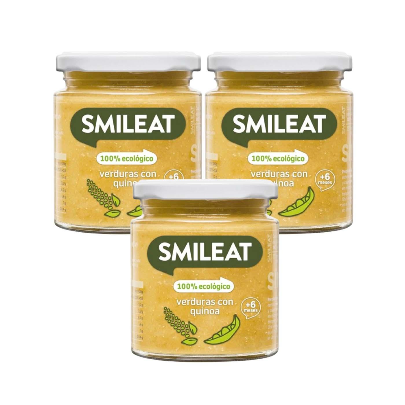 PROMOÇÃO 3x Smileat Pote de Vegetais Biológicos com Quinoa 230g