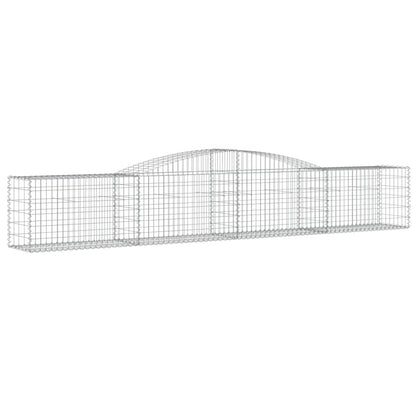 Cestas De Gaviones 5 Uds Forma De Arco Hierro 400x50x60/80 Cm_2