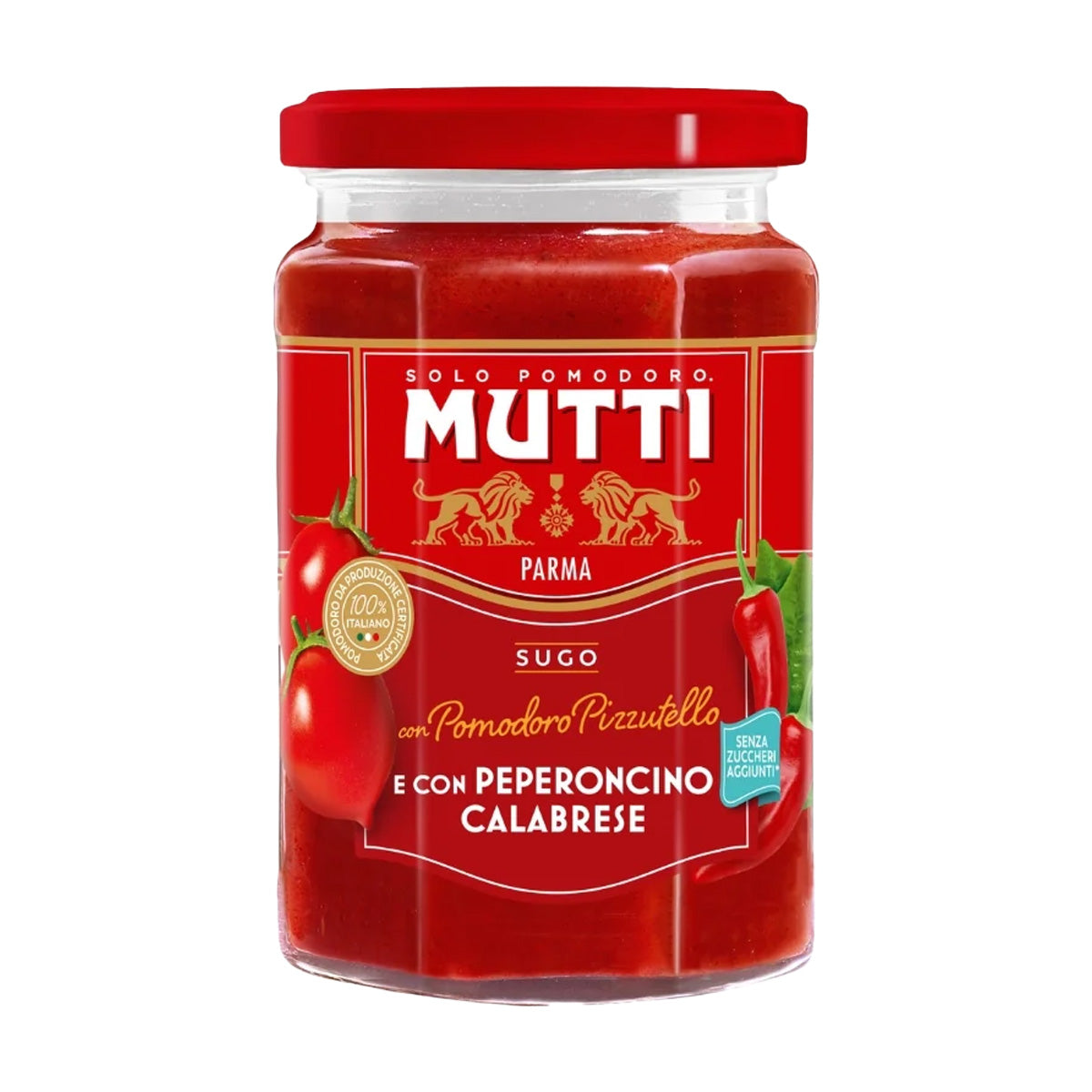 Sugo Pomodoro Pizzutello com Peperoncino Calabrese Mutti 280g