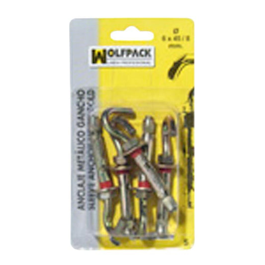 Anclaje Metálico Gancho 10x 70/12 Mm. (2 Piezas)