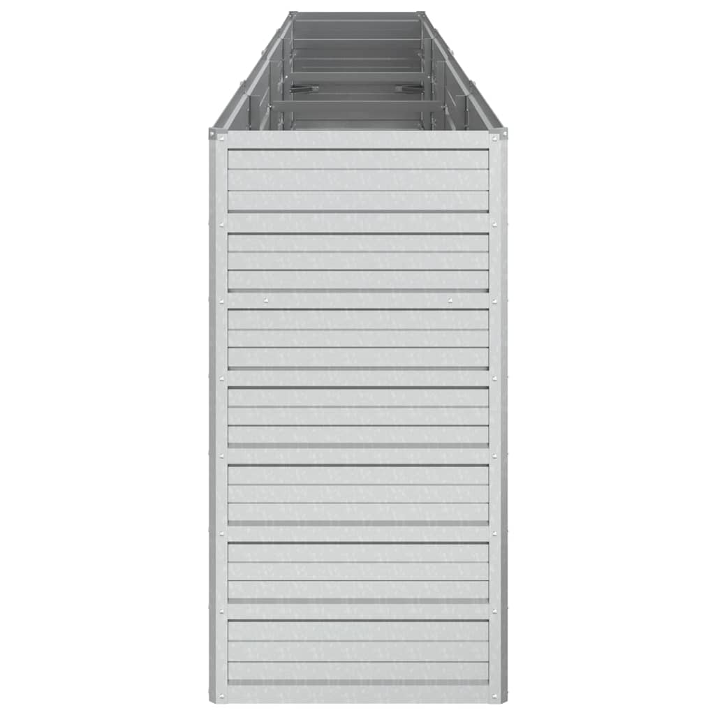 Arriate De Acero Galvanizado Plateado 320x40x77 Cm_4