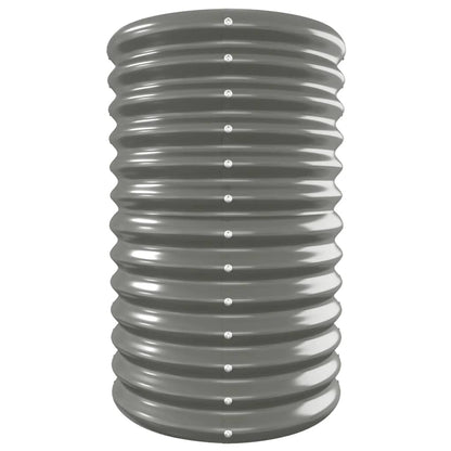 Jardinera Arriate Acero Galvanizado Gris 332x40x68 Cm_3