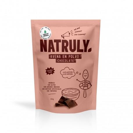 Aveia em pó com chocolate Natruly