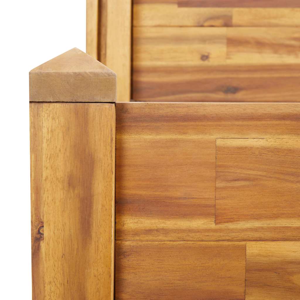 Jardinera De 2 Niveles Madera Maciza De Acacia 110x75x84 Cm_5