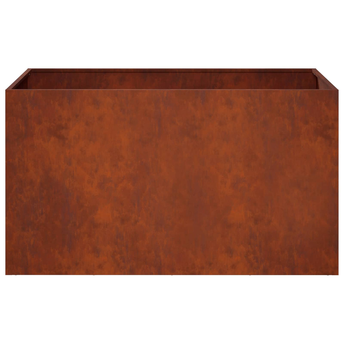Macetero De Jardín 2 Uds. Oxidado 80 X 50 X 50 Cm Acero Oxidado_4