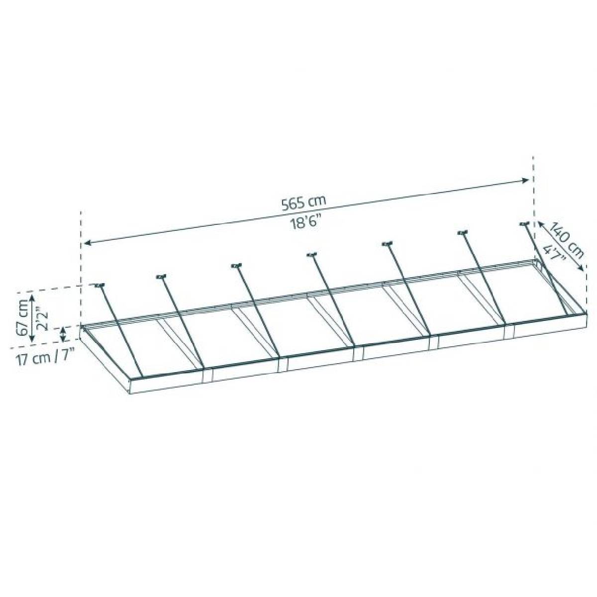 Marquise Sophia XL 140x565 cm opala Canopia