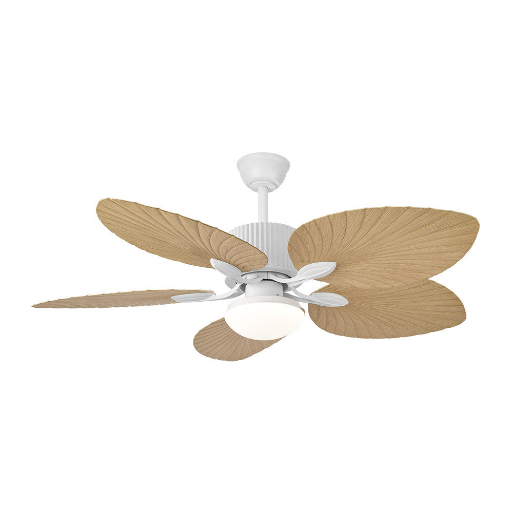 Ventilador Dc 26w Colla Blanco 5aspas Haya 132d 6velocidades 2950lm 3000-4000-6000k Remoto-temporizador-memoria_1