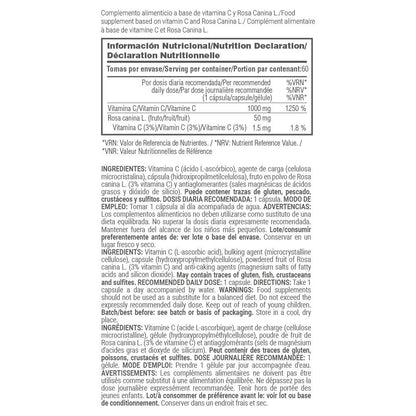 Vitamina C 1000mg - 60 Cápsulas Vegetales - Reduce La Fatiga - Masmusculo_4
