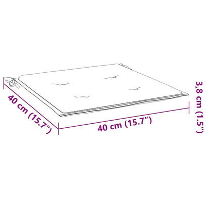 Vidaxl Cojín Silla Jardín Respaldo Bajo 4 Uds Tela Oxford Crema_2