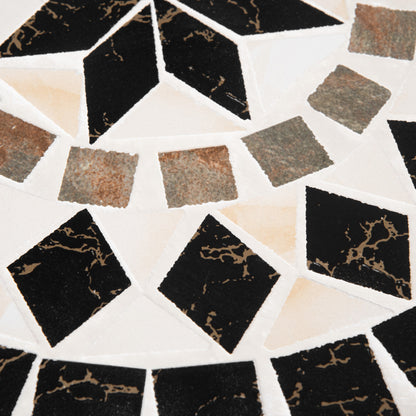 Outsunny Mesa Redonda De Jardín Mosaico Cerámica Patio Terraza Exterior Ø60x71cm_3