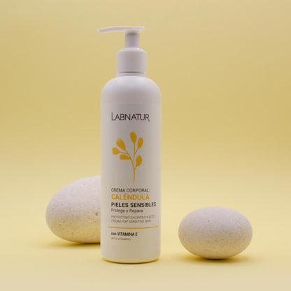 Crema Corporal de Caléndula Labnatur 400 ml | Hidrata, Calma y Protege | Piel Sensible y Delicada | Uso Diario | Vegano_1