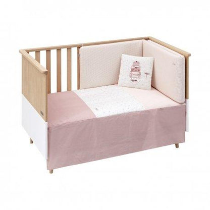 Conjunto de edredão de 2 peças IV. Cambrass / Rosa-céu / Berço 70
