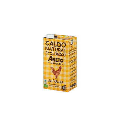 Caldo de galinha biológico pacote 1L + caldo de cebola biológico grátis 1L Aneto