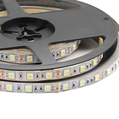 Tira Led Monocolor Hq Smd5050, Dc12v, 5m (60 Led/m), 72w, Ip20, Blanco Frío_0